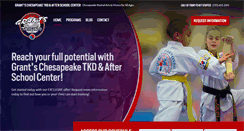 Desktop Screenshot of grantschesapeaketaekwondo.com